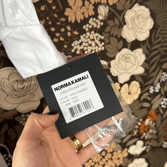 NWT Norma Kamali Boyfriend Shirt A Line Dress To Midcalf in White size XS - Picture 7 of 9